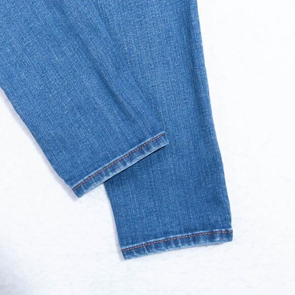 LOFT Blue Skinny Jeans with Stretch Mid-Rise - Picture 7 of 10